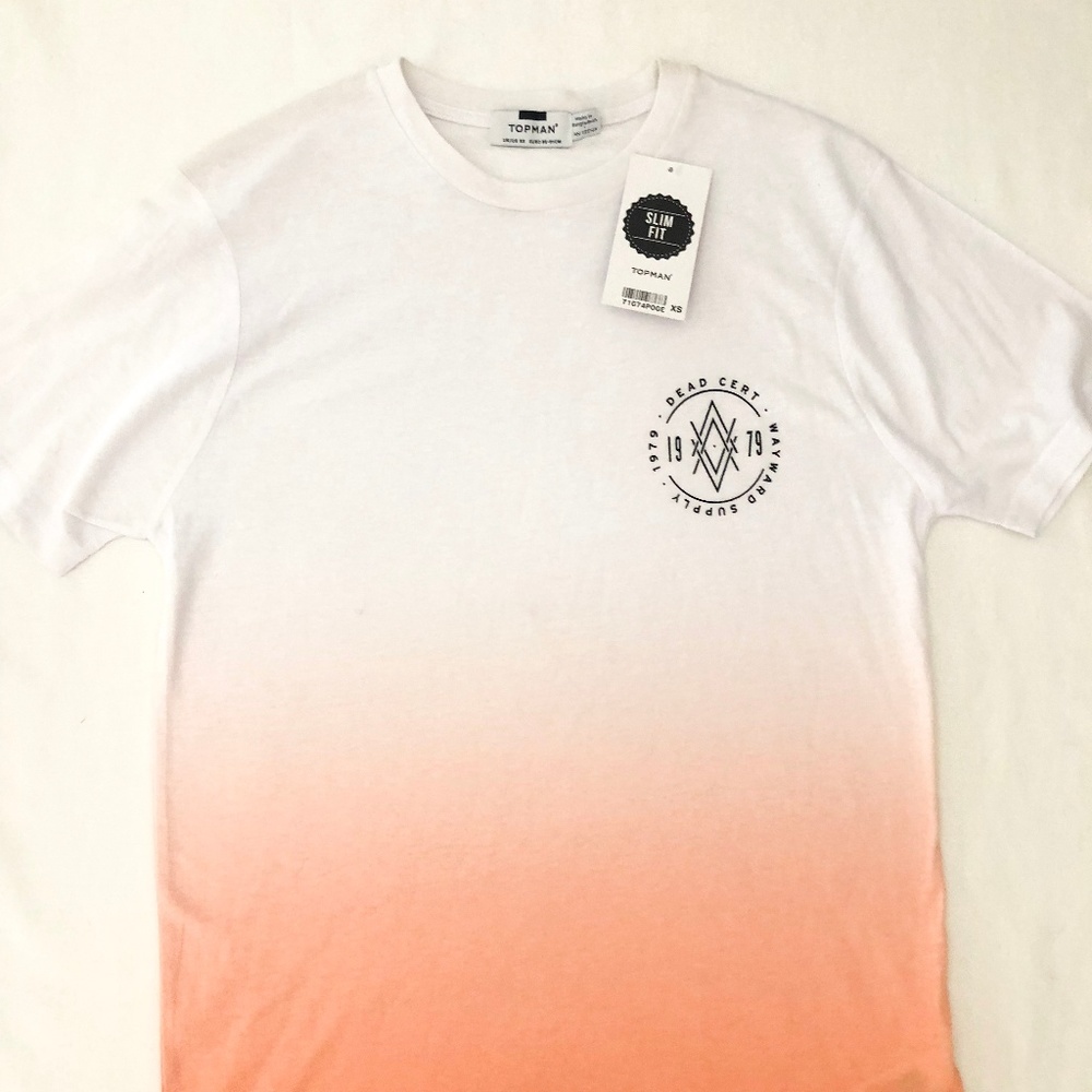 Topman 1979 Print Ombré T-Shirt